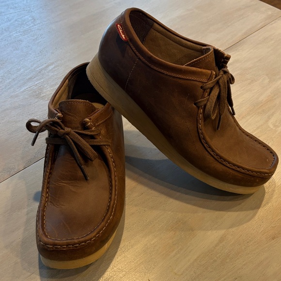 Clarks Other - Clarks Tan Leather Chukka Boots for Men